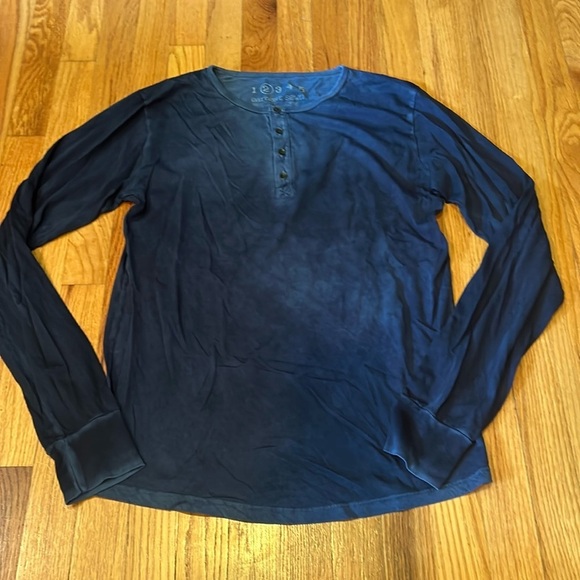 Earnest Sewn Men’s Blue Long Sleeve Tee Size Small - Picture 1 of 2